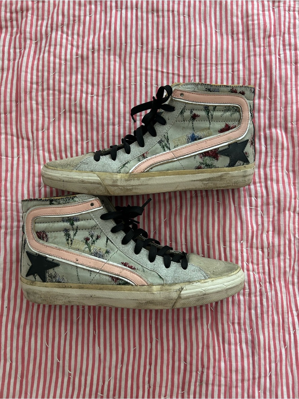 Golden Goose high top slides
